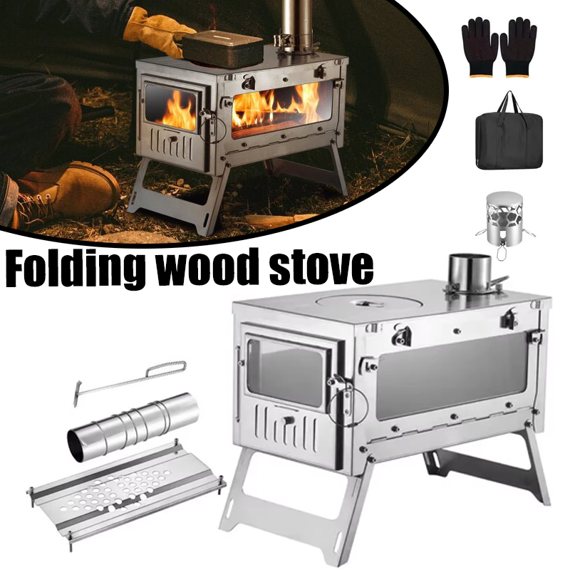 Camping Cooking Wood Stove - Портативная палатка из нержавеющей стали 430,