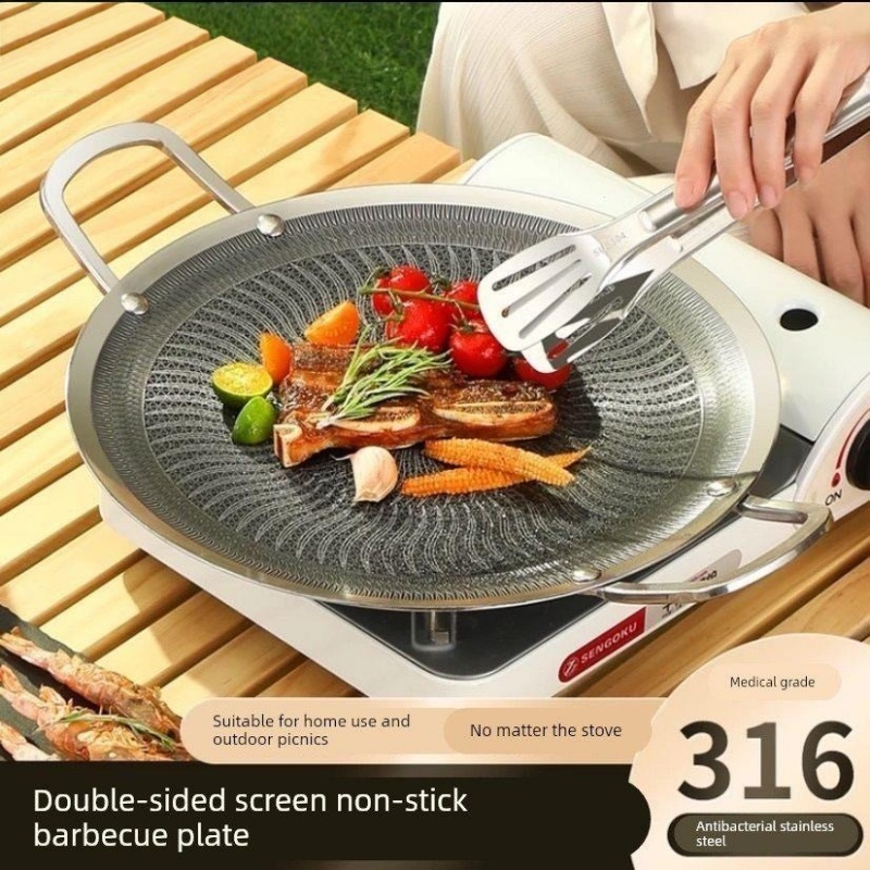 Camping Cooking Grill - Многофункциональная сковорода-гриль из нержавеющей стали 316