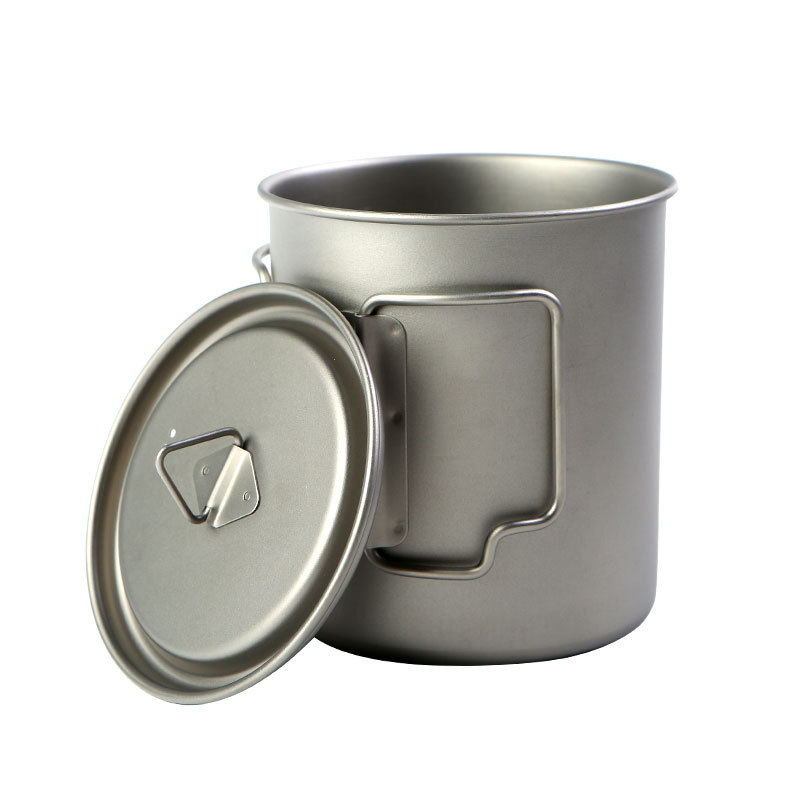 Camping Cooking Tin - Титановые чашки для кемпинга, 450 мл,