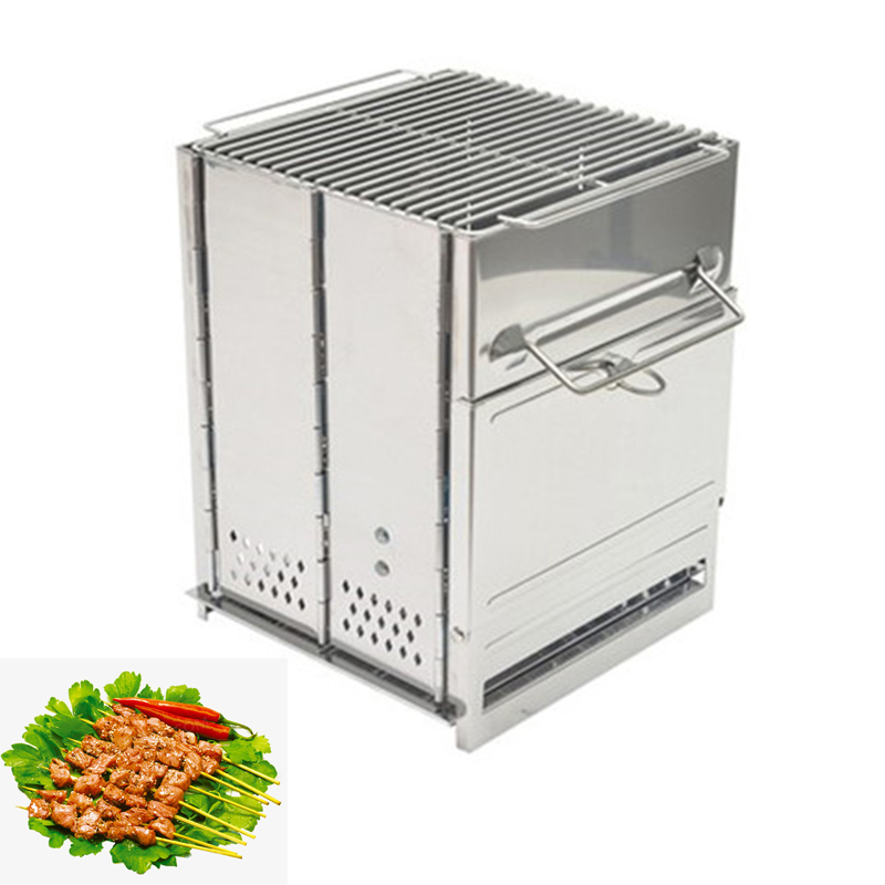 Camping Cooking Wood Stove - Портативная разборная дровяная печь для кемпинга