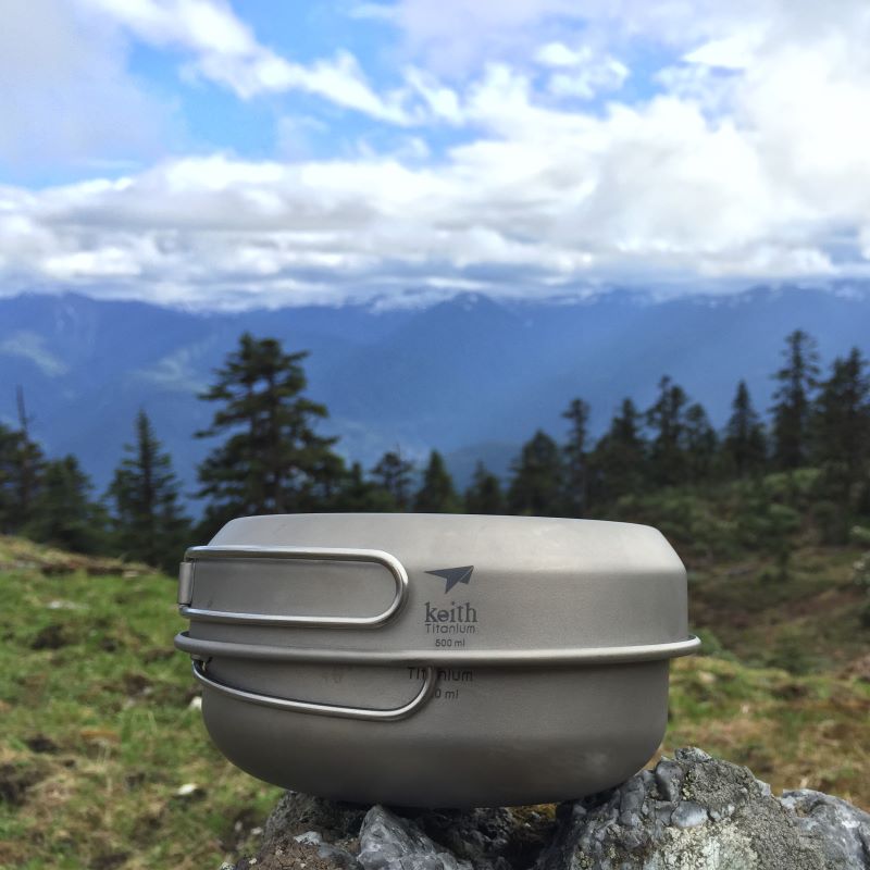 Camping Cooking Hot Plate - KEITH Titanium Ti6053 Титановая кастрюля и