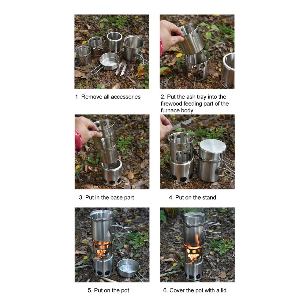 Набор походной посуды из нержа – обзор и цена Camping Cooking Pot With Lid