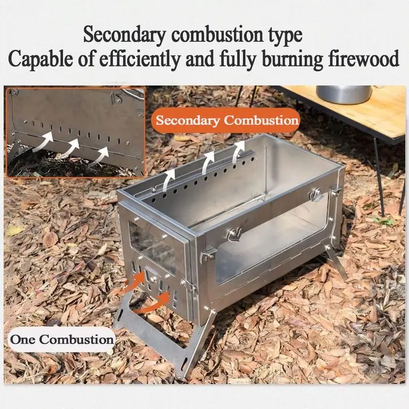 Портативная палатка из нержаве – обзор и цена Camping Cooking Wood Stove