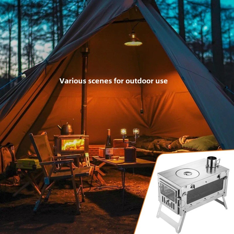 Портативная палатка из нержаве – обзор и цена Camping Cooking Wood Stove