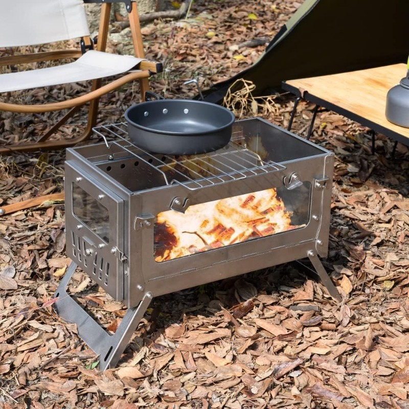 Портативная палатка из нержаве – обзор и цена Camping Cooking Wood Stove