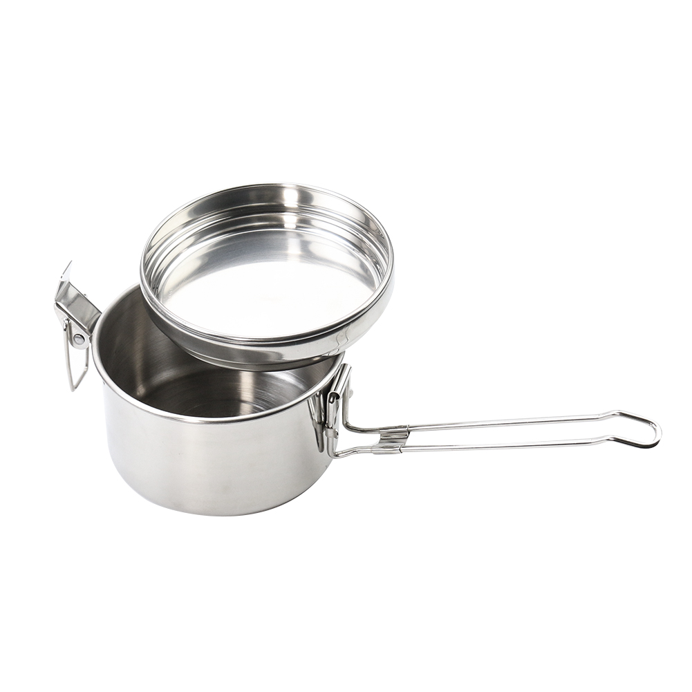 Подвесная кастрюля из нержавею – обзор и цена Camping Cooking Pot With Lid