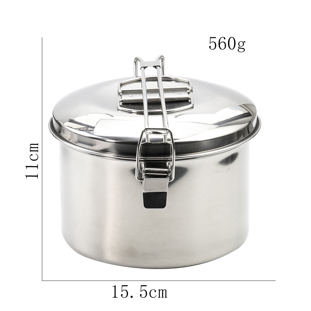 Подвесная кастрюля из нержавею – обзор и цена Camping Cooking Pot With Lid
