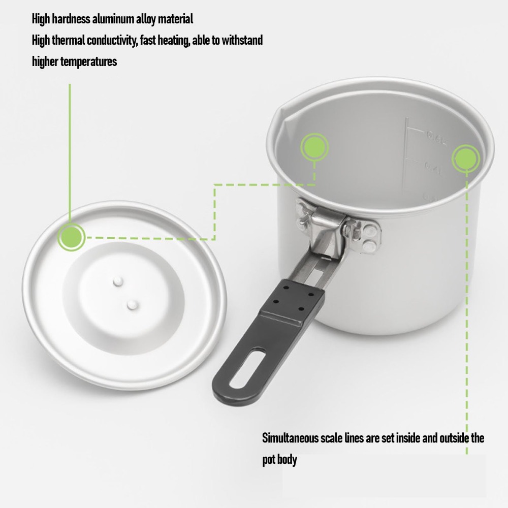 Кемпинговая походная кастрюля, – обзор и цена Camping Cooking Pot With Lid
