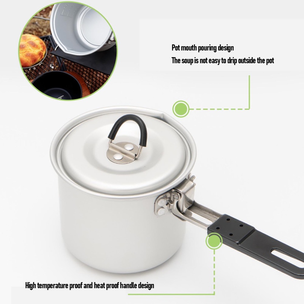 Кемпинговая походная кастрюля, – обзор и цена Camping Cooking Pot With Lid
