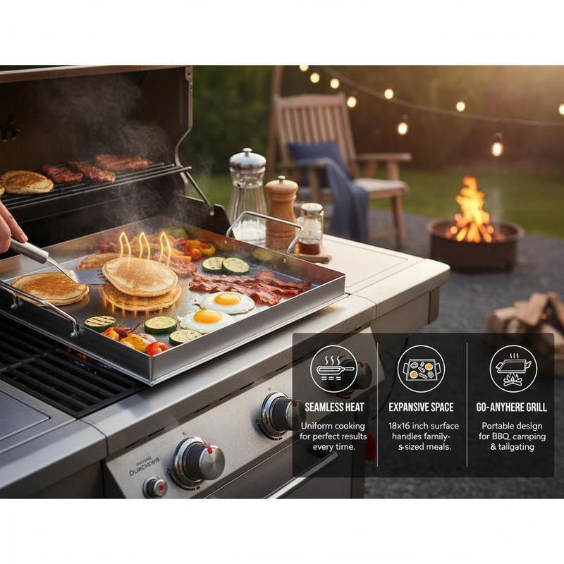 Универсальная плоская сковород – обзор и цена Camping Cooking Grill