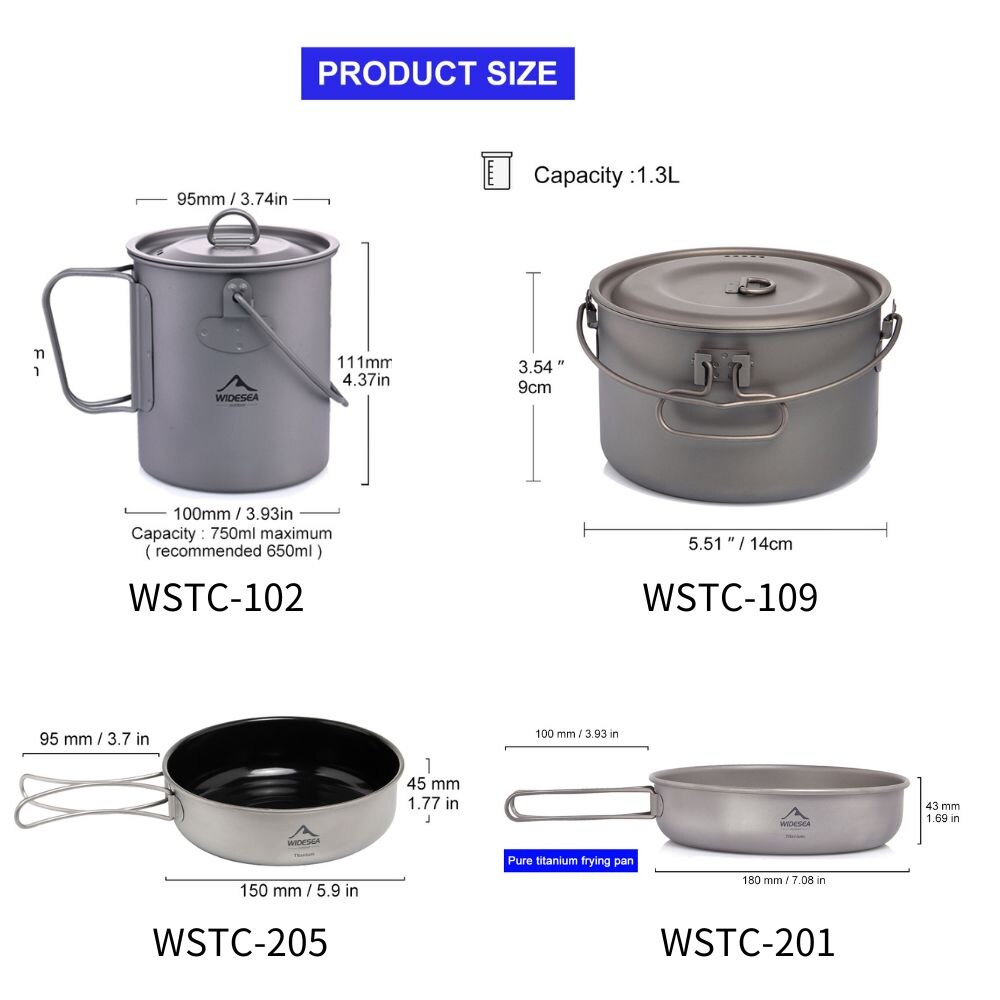 Widesea посуда для кемпинга, т – обзор и цена Camping Cooking Frying Pan