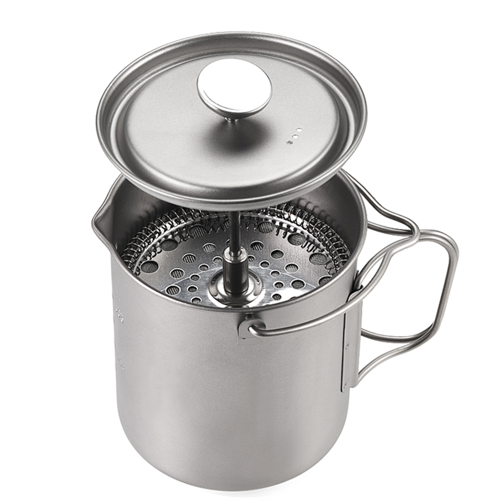 Титановая кофейная кружка Lixa – обзор и цена Camping Cooking Pot With Lid