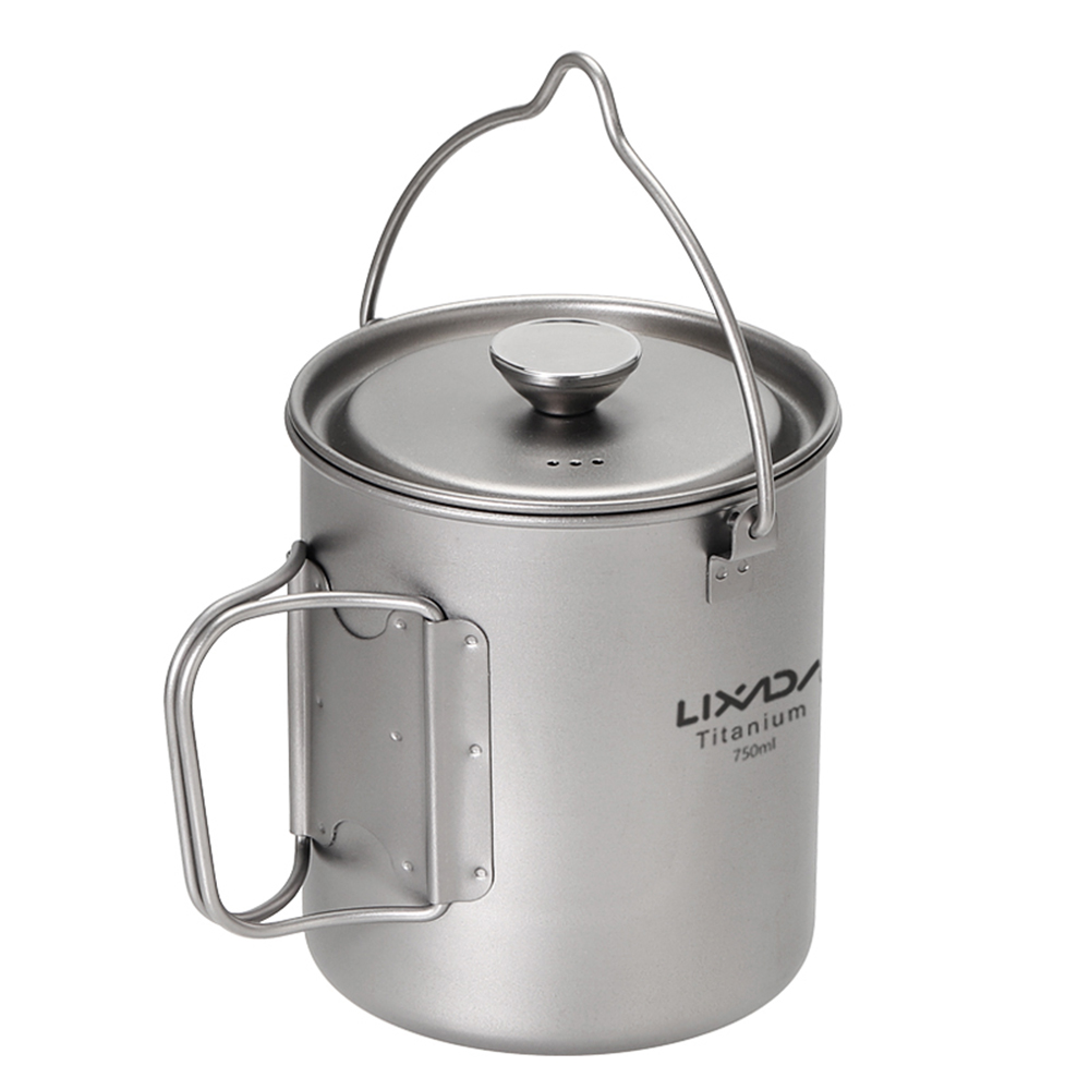 Титановая кофейная кружка Lixa – обзор и цена Camping Cooking Pot With Lid