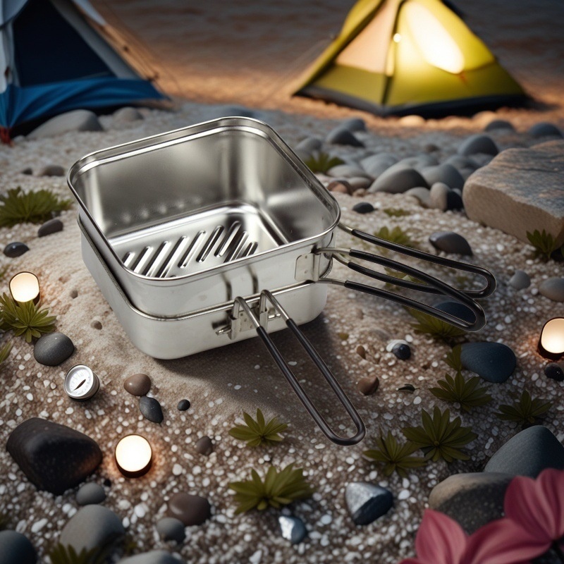 Набор походной посуды из нержа – обзор и цена Camping Cooking Frying Pan