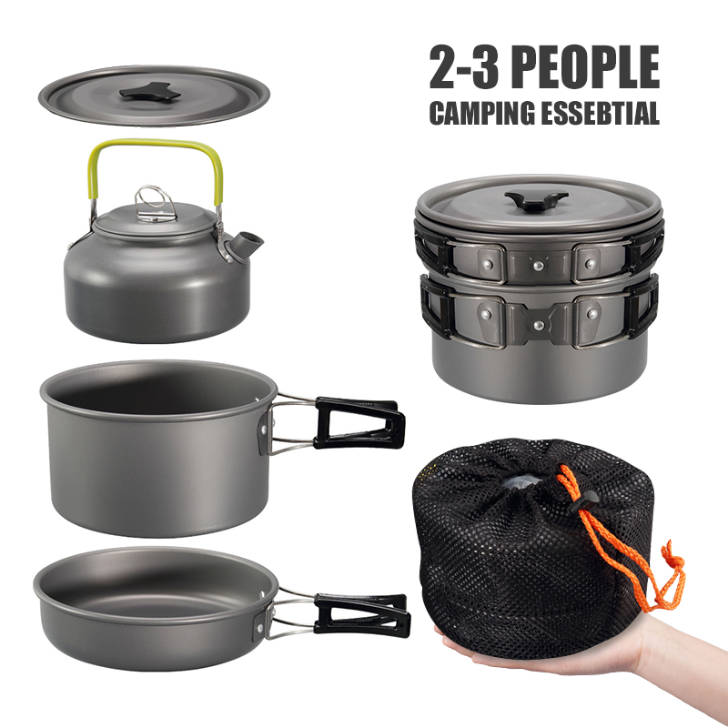 WESTTUNE набор посуды для кемп – обзор и цена Camping Cooking Utensils Kit