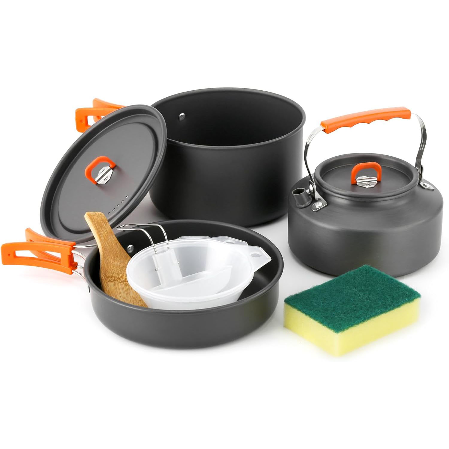 Набор походной посуды: кастрюл – обзор и цена Camping Cooking Set With Kettle