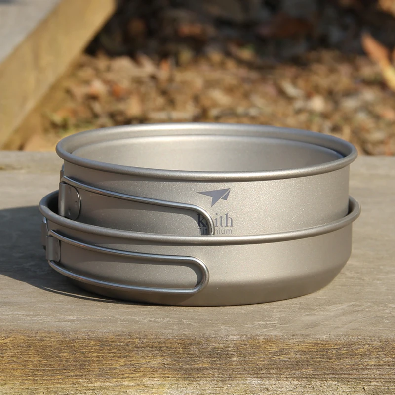 Keith 3 шт. титановая посуда,  – обзор и цена Camping Cooking Utensils Kit