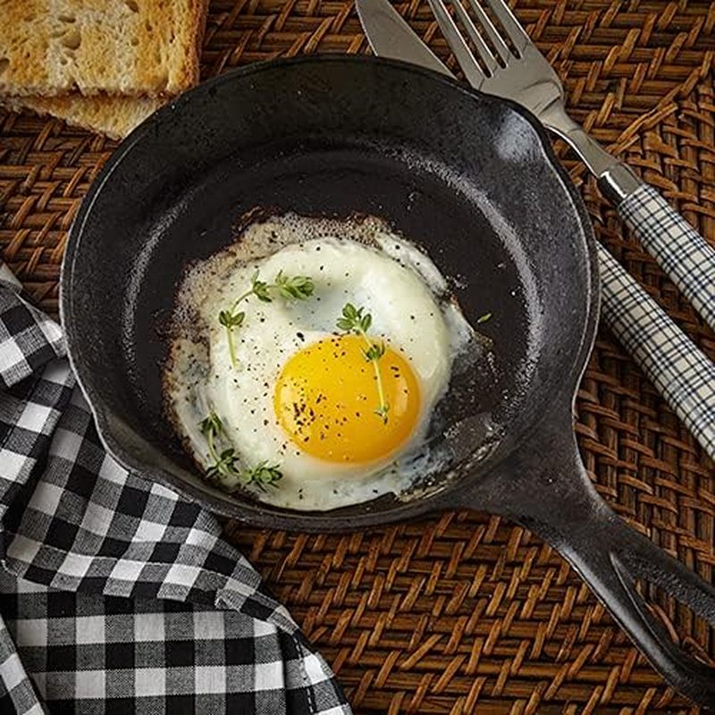 6-дюймовая чугунная сковорода  – обзор и цена Camping Cooking Frying Pan