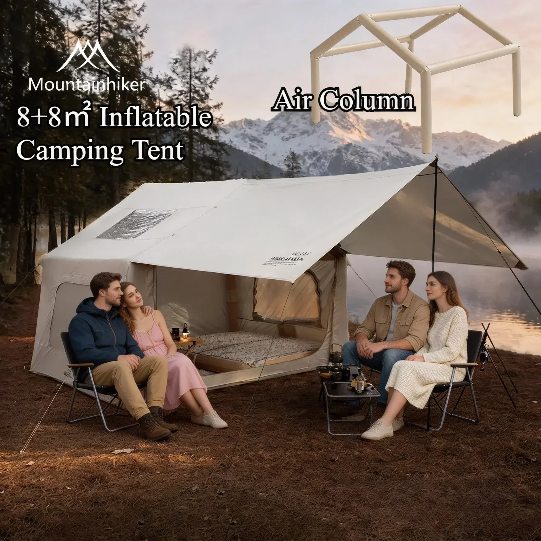 8+8 ㎡   Надувная палатка для к – обзор и цена Camping Cooking Utensils Kit