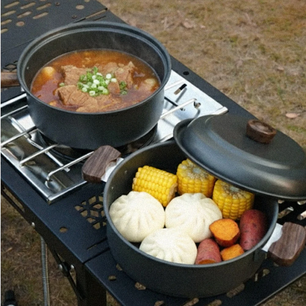 3л набор кастрюль для кемпинга – обзор и цена Camping Cooking Pot With Lid