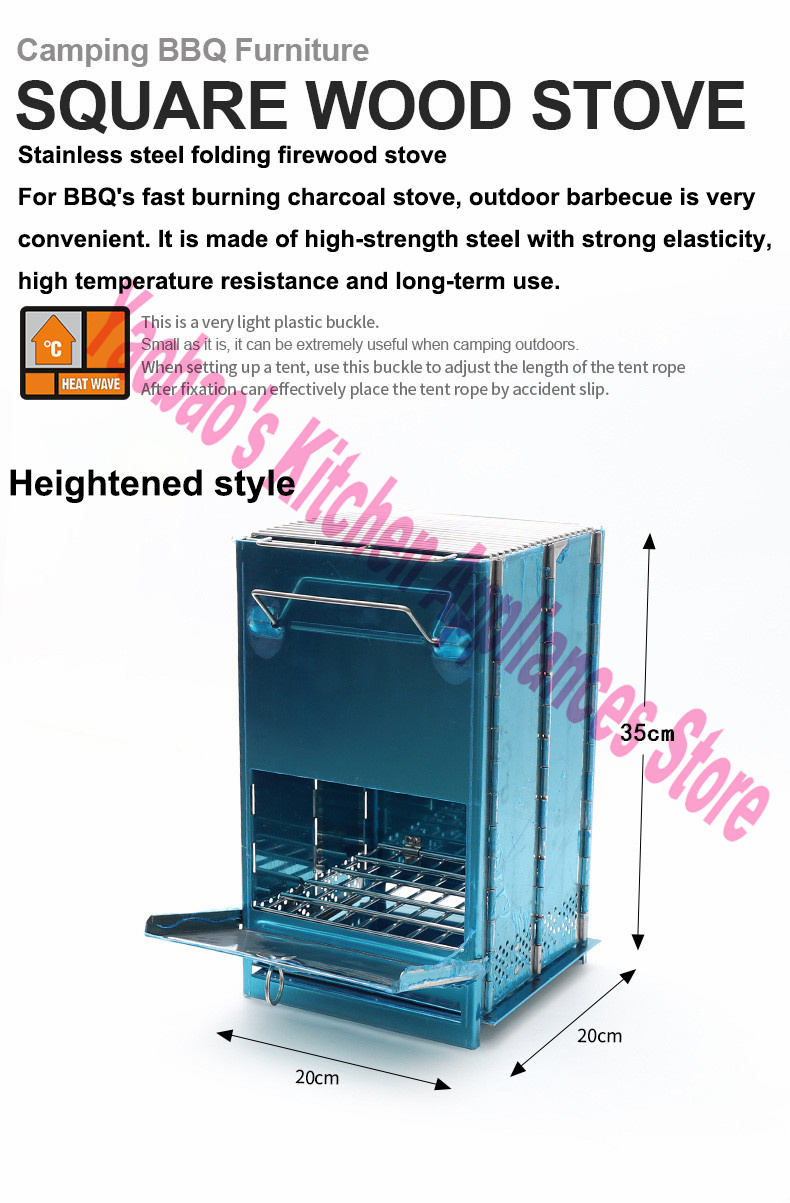 Портативная разборная дровяная – обзор и цена Camping Cooking Wood Stove