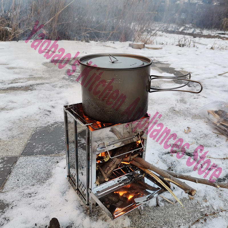 Портативная разборная дровяная – обзор и цена Camping Cooking Wood Stove