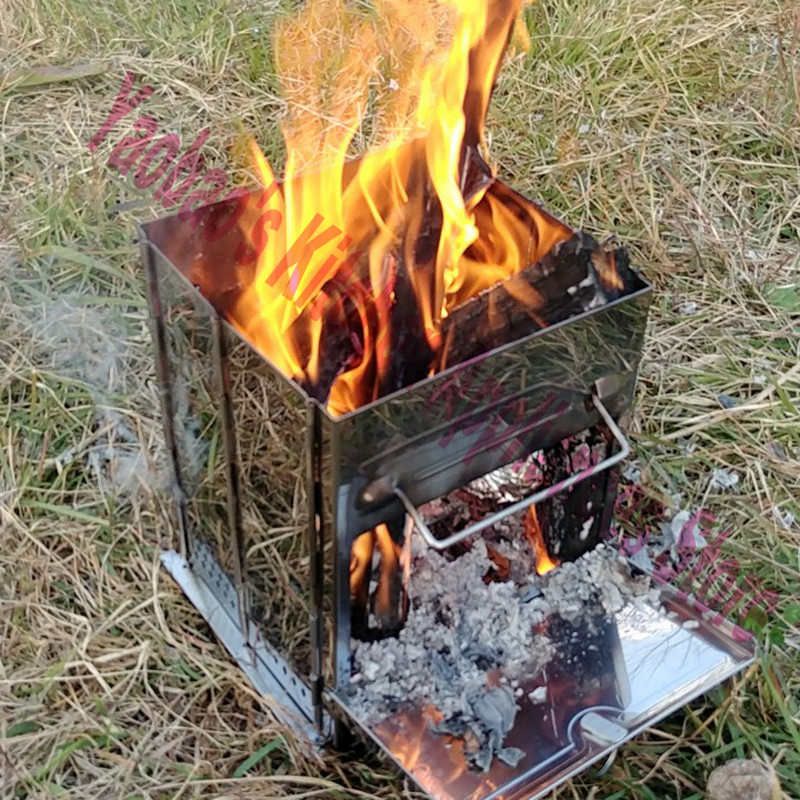 Портативная разборная дровяная – обзор и цена Camping Cooking Wood Stove