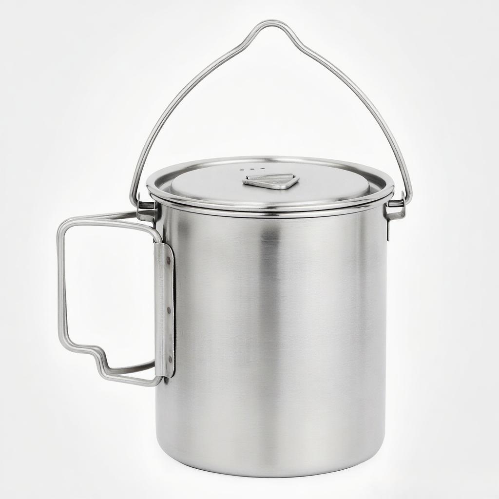 Кружка-термос из нержавеющей с – обзор и цена Camping Cooking Pot With Lid