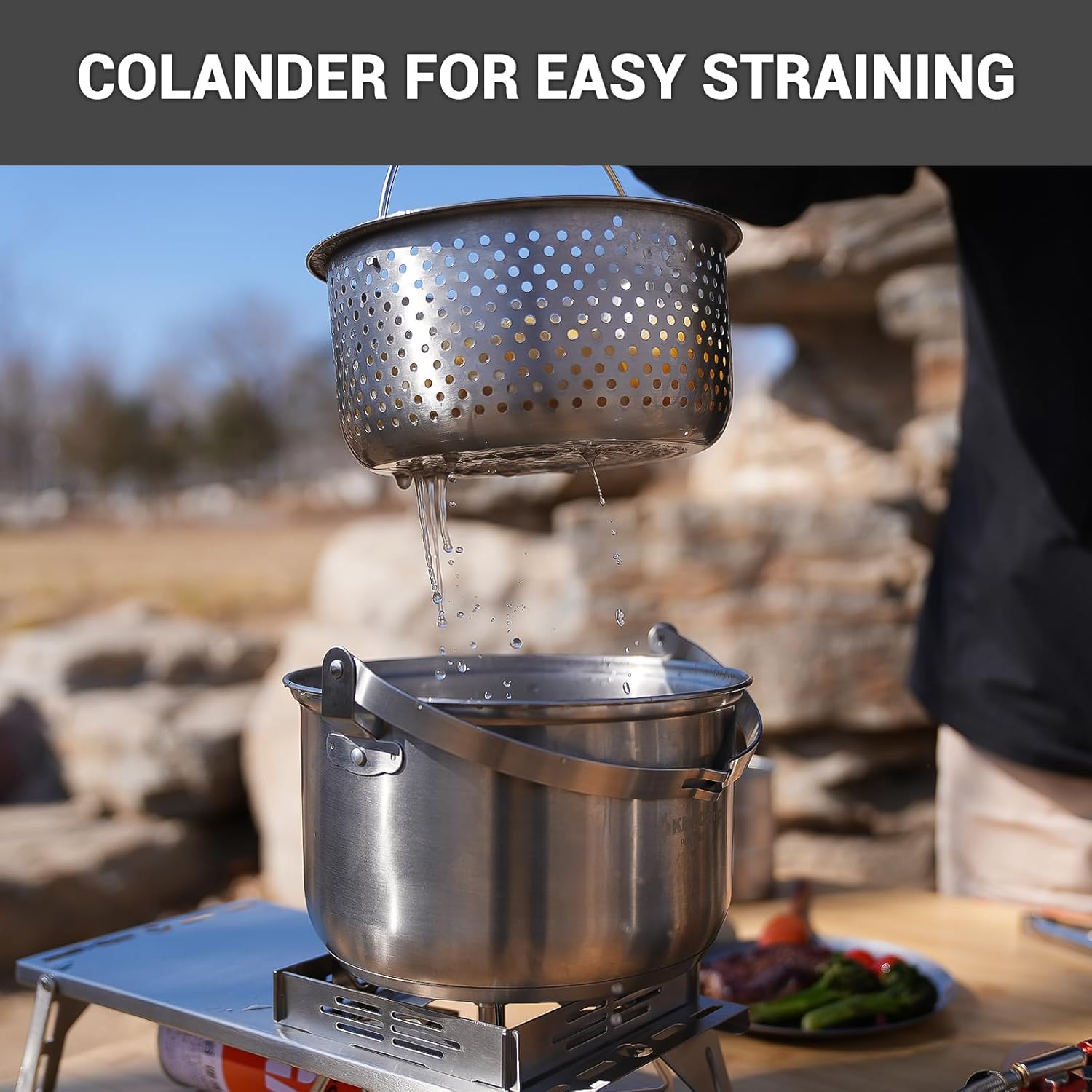 Набор походной посуды из нержа – обзор и цена Camping Cooking Set With Kettle