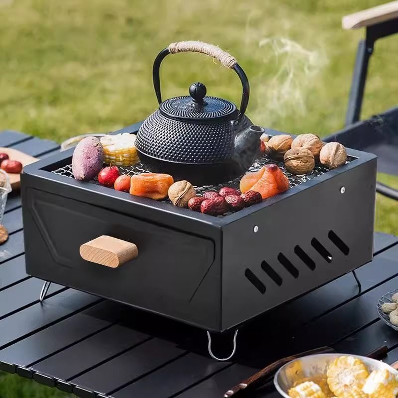 Портативный настольный угольны – обзор и цена Camping Cooking Grill