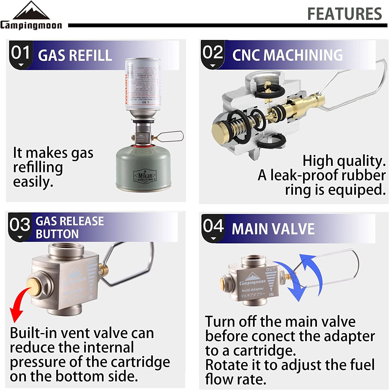 Адаптер для газовой плиты, эко – обзор и цена Camping Cooking Butane