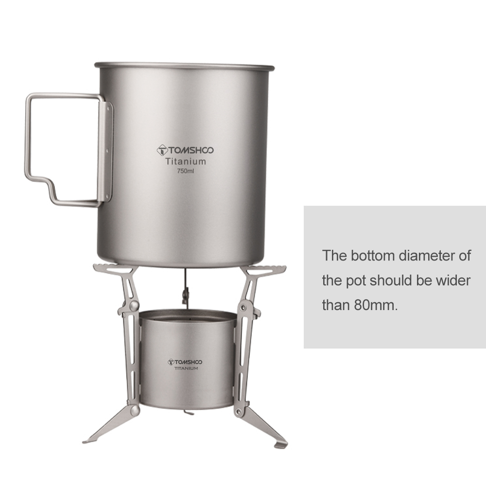 Складная спиртовая горелка TOM – обзор и цена Camping Cooking Pot With Lid