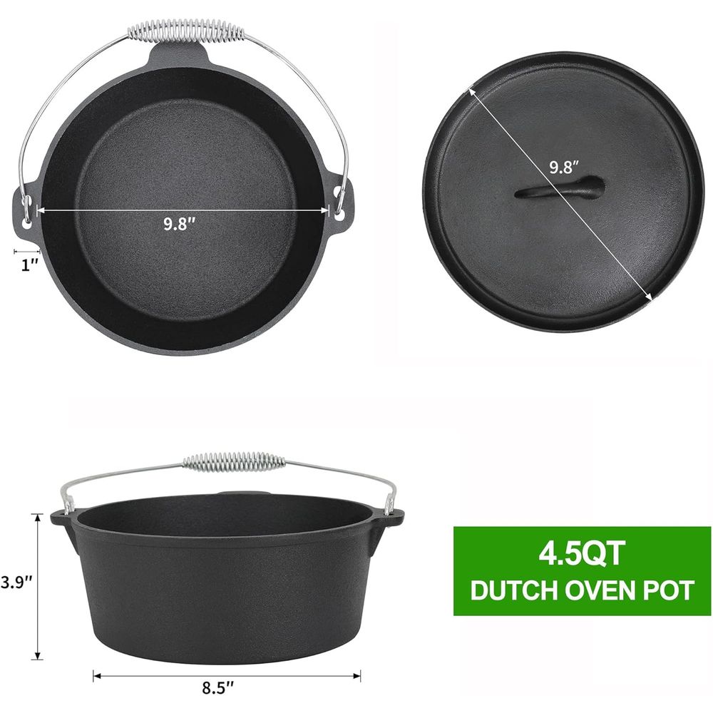 Набор из 8 предметов: чугунная – обзор и цена Vintage Camping Cooking Set