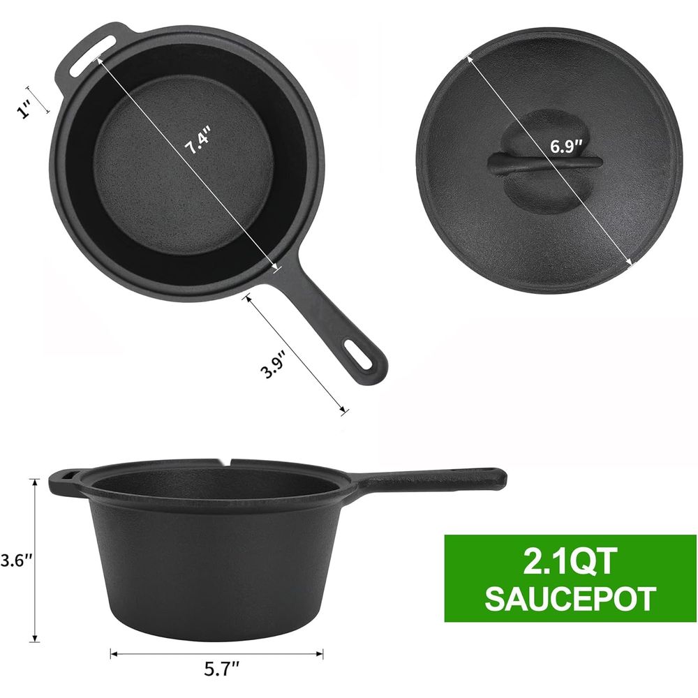 Набор из 8 предметов: чугунная – обзор и цена Vintage Camping Cooking Set